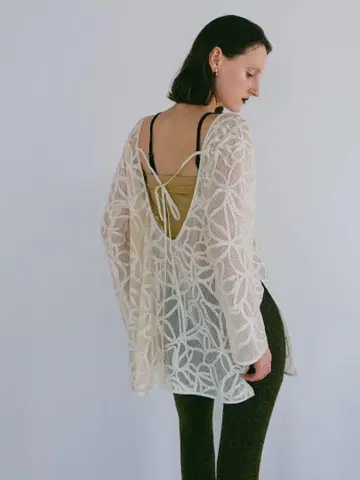 sahara 2way Cord Embroidery Top