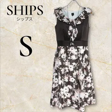SHIPS 쉽스 플라워 프린트 원피스 S 브라운 꽃무늬 러블리 스타일