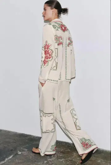 ZARA Collection 자수 팬츠 M 자라