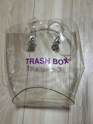 TRASH BOX 투명 숄더백