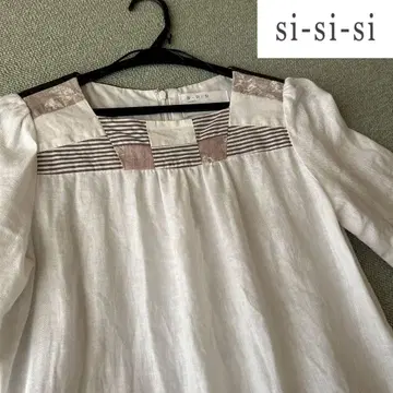 si-si-si 스-스-스 패치워크 린넨 튜닉