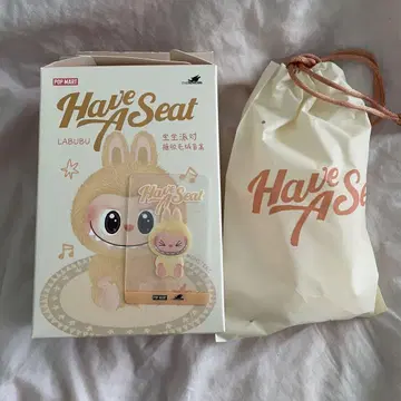 SISI POP MART Have A Seat LABUBU 봉제 인형