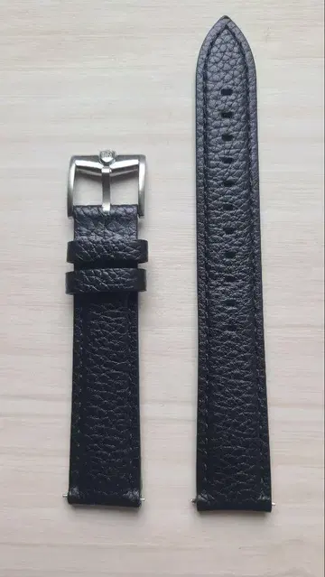 DUFA 듀파 블랙 가죽 시계 벨트 18mm