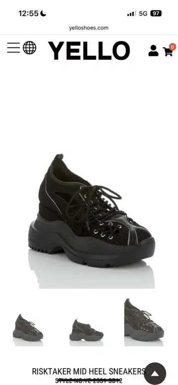 yello Futura Mid Heel Sneakers