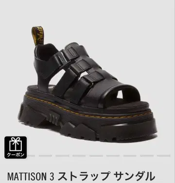 MATTISON 3 스트랩 샌들 닥터마틴 UK5 24cm