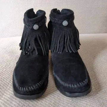 minnetonka 블랙 숏부츠 7 새상품급