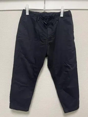 MUJI Labo 스트레치 치노 이지 와이드 크롭 팬츠 남녀 공용