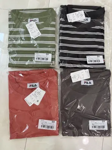 FILA 반팔 티셔츠 4색 세트