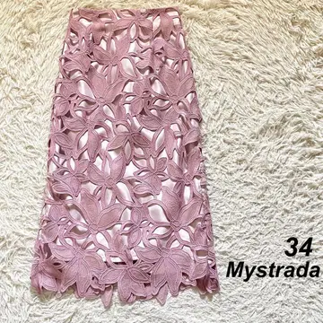 Mystrada 클레마티스 레이스 스커트 패치 자수 레이스 34