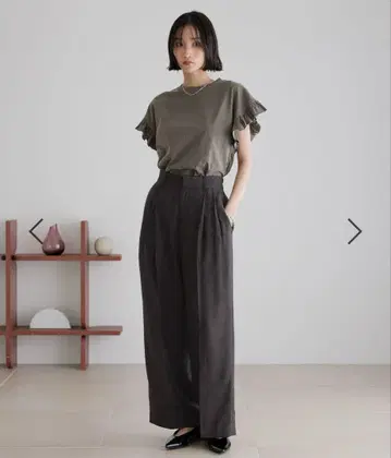 로리즈팜 바스켓 와이드 팬츠 L