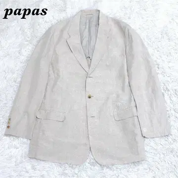 Papas 린넨 100% 테일러드 자켓 50 L 베이지