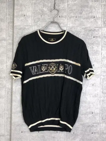 VALENZA PO SPORTS 구제 로고 자수 니트 스웨터 상의