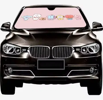 BT21 캐릭터 앞 유리 햇빛 가리개 자동차 새상품
