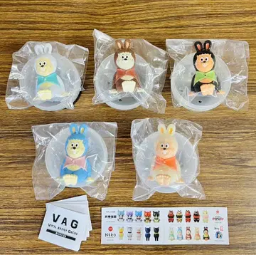 VAG 38 myce 가챠 소프트 비닐 피규어 전5종 세트