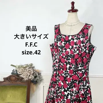 22 새상품급 빅 사이즈 F.F.C 엘레강스 로즈 원피스