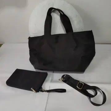 애프터눈 티 블랙 토트백과 파우치 세트