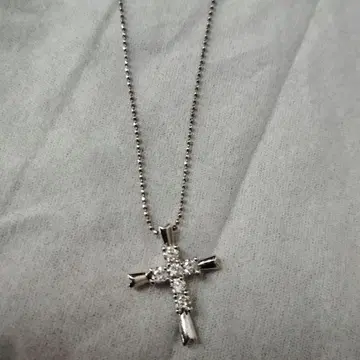 십자가 다이아 목걸이