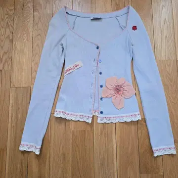 MOSCHINO JEANS 스카이블루 긴팔 가디건