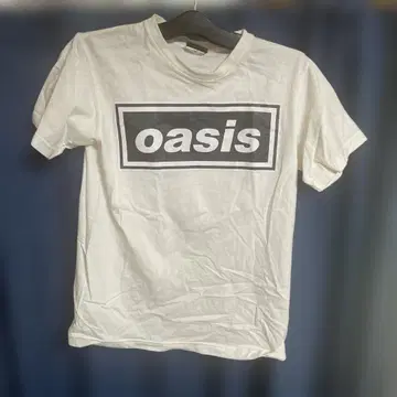 레어 oasis 로고 T셔츠 화이트 wall of fame 90s