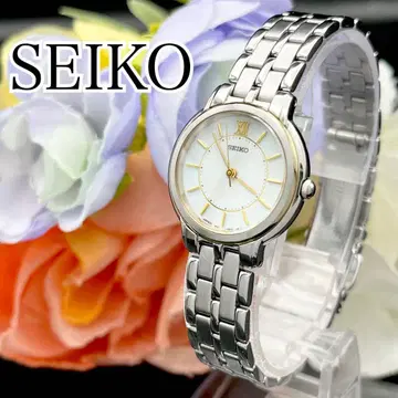 작동 손목시계 SEIKO 세이코 새 배터리 여성용 실버 H82