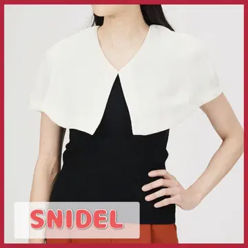 SNIDEL 탈부착 카라 상의