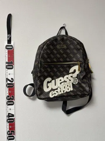Guess 백팩 블랙 골드