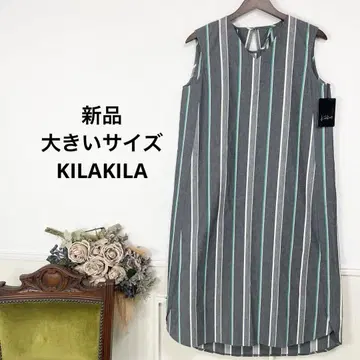22 새상품 빅 사이즈 KILAKILA 슬리브리스 원피스