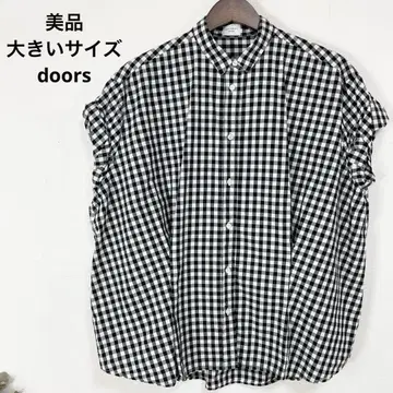22 새상품급 빅 사이즈 doors 체크 튜닉