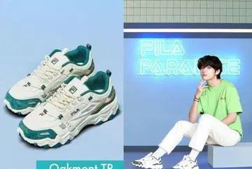 FILA 러닝화 화이트/그린