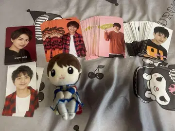 쟈니즈 키리누키 사진과 봉제 인형 세트