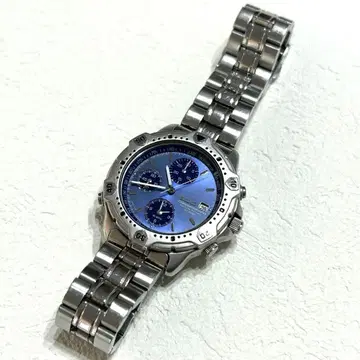SEIKO 세이코 7T32-6E40 크로노그래프 데이트 블루 다이얼
