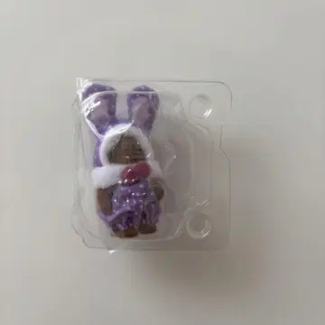 실바니아 컬러풀 토끼 코스튬 브라운 토끼 보라색 컬러풀 토끼