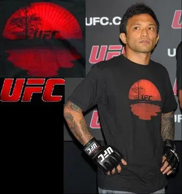 야마모토 KID UFC 회견 티셔츠 KRAZY BEE 블랙 일장기