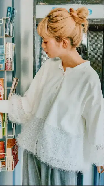 니코앤드 밴딩 모케 벌룬 블라우스