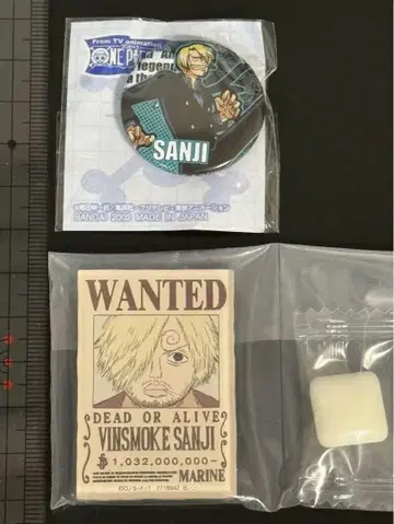 ONE PIECE 원피스 상디 미니 캔뱃지 마그넷 수배서