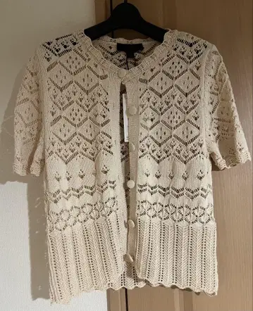 ZARA 자라 아이보리 반팔 가디건 새상품