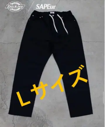 SAPEur x Dickies 워크 팬츠 블랙/L 사이즈