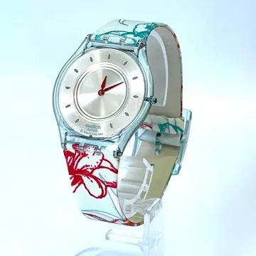 Swatch 스와치 작동 스와치 꽃무늬 배터리 교체 헬스장