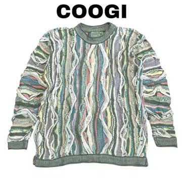 COOGI 쿠지 3D 니트 코튼 호주 올 패턴 파스텔 컬러