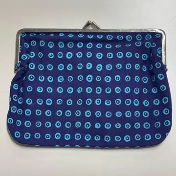 marimekko 핀란드 제조 올 패턴 도트 패턴 가마구치 지갑 마리메꼬