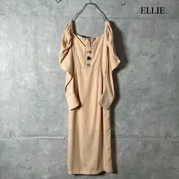 ELLIE 엘리 퍼프 슬리브 셔링 원피스 N1263
