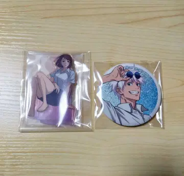 주술회전 세가 럭키 쿠지 고죠 사토루 캔뱃지 이에이리 쇼코 아크릴 스탠드