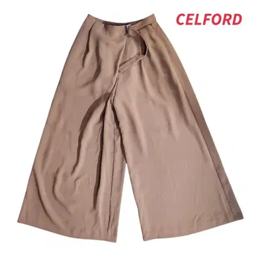 CELFORD 원턱 벨트 와이드 팬츠 베이지 계열 깔끔 730