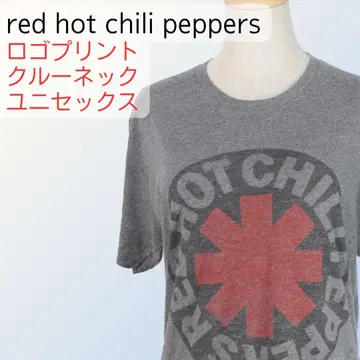 레드 핫 칠리 페퍼스 RHCP 티셔츠 M 그레이 밴드 티셔츠 구제 의류