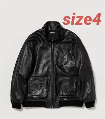 auralee 25AW LAMB LEATHER ZIP BLOUSON 4
