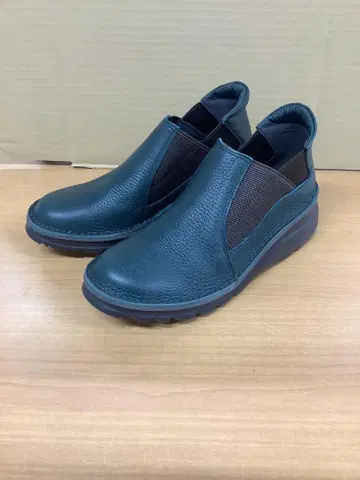JS 하트 라벨 사이드 고어 부츠 그린 24 cm
