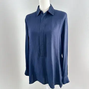 POLO Ralph Lauren 실크 100% 블라우스 네이비