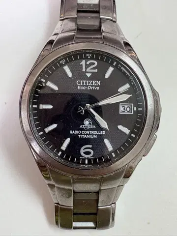 CITIZEN 시티즌 아테사 남성용 손목시계 스테인리스 실버