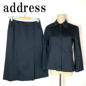 address 어드레스 스커트 수트 네이비 블루 9 11 B2208