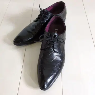 남성용 블랙 비즈니스 슈즈 사이즈 27cm